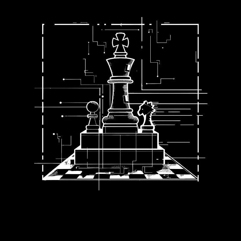 Dessin de pièces d’échecs