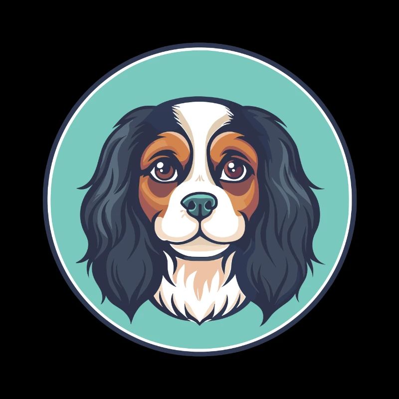 Cavalier King Charles Spaniel Chien Race Dessin animé