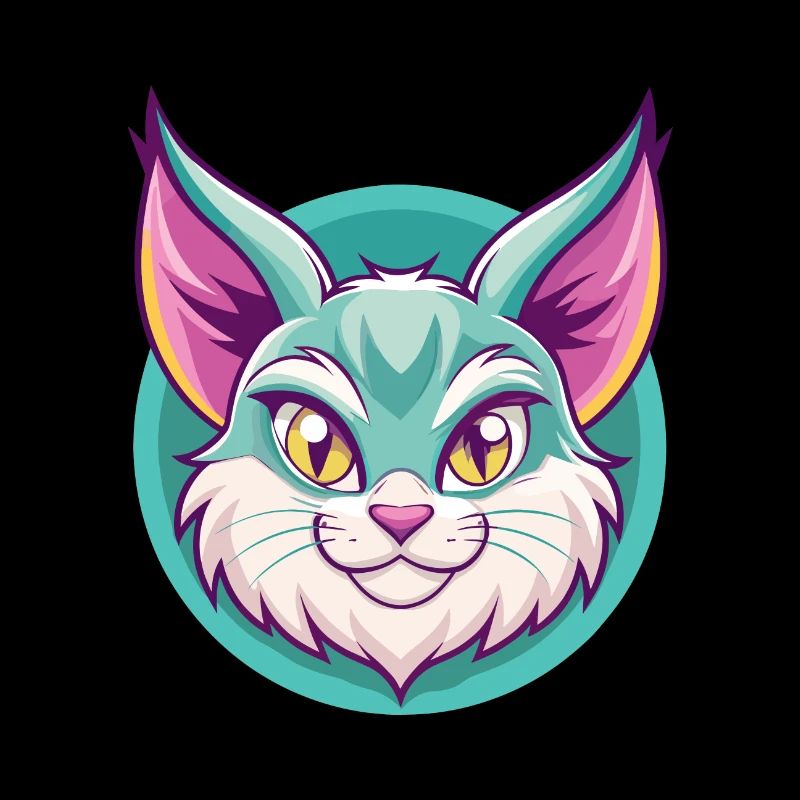Pixie Bob Chat Race Dessin animé Kawaii Animal Pet