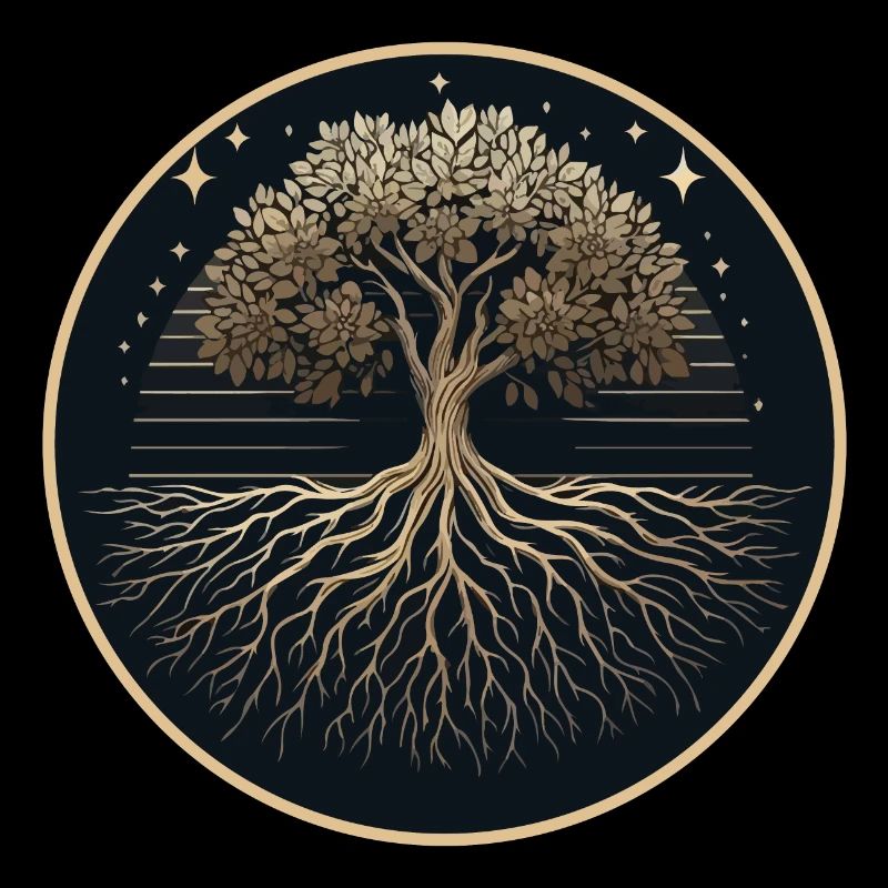 Tree Silhouette Roots