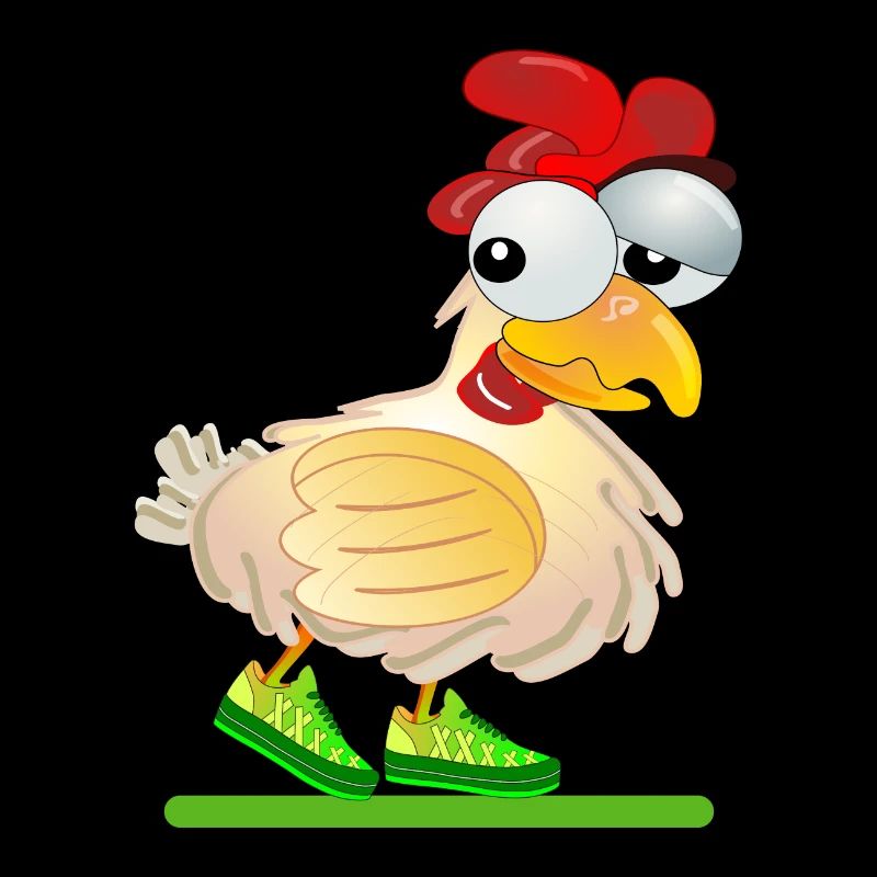 CHICKENS COMIC RUNNING RACE