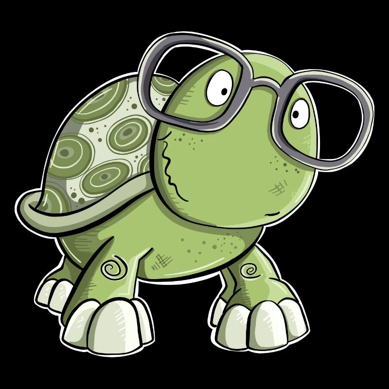Schildkröte mit Brille