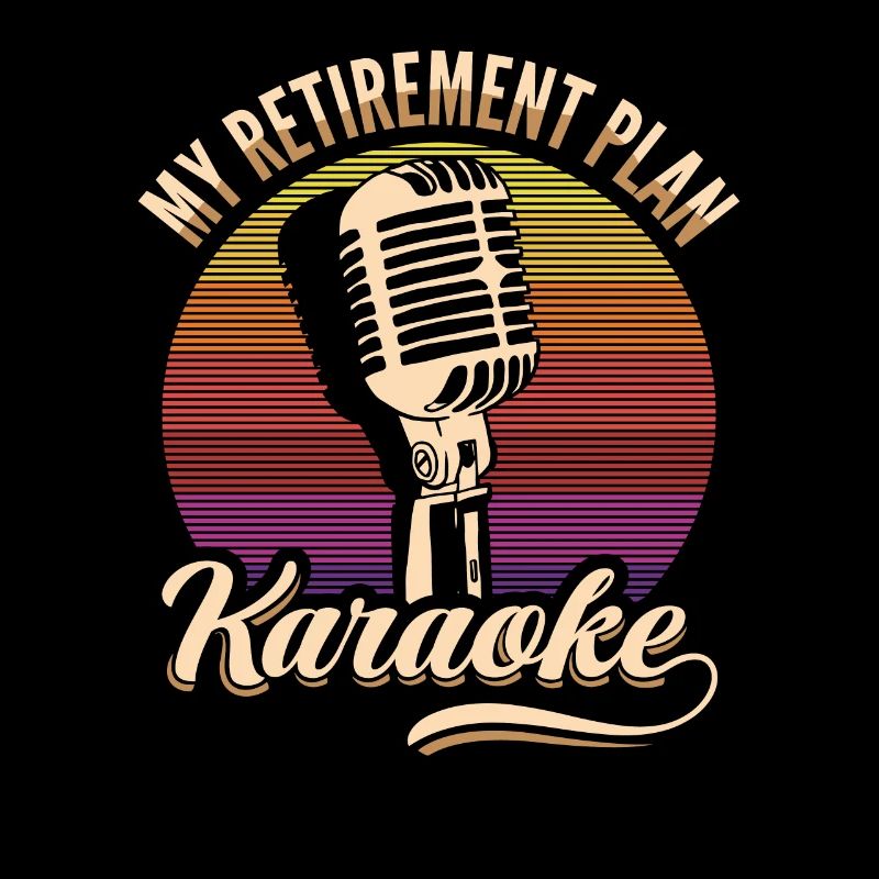 Mon Plan de Retraite Karaoké Microphone Rétro