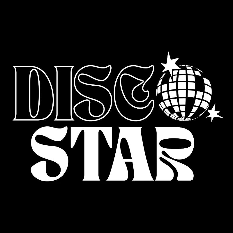 Retro Disco Sterne Muster