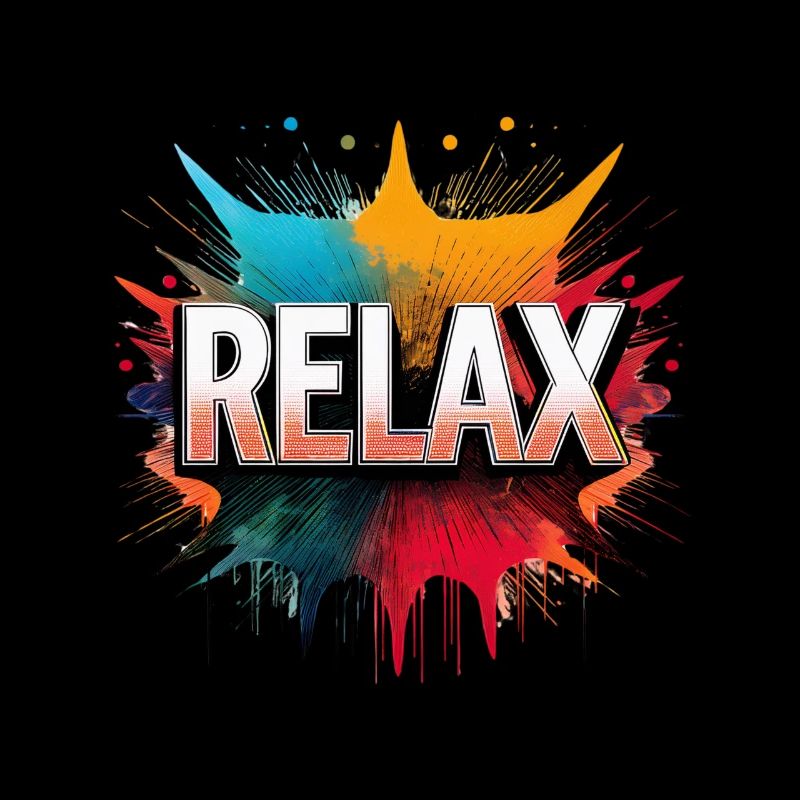 Relax Comic Sound Effect – Bold Pop Art Design