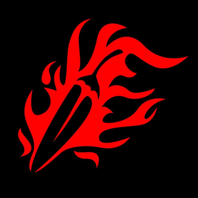 Feuerfeder Flammenmuster