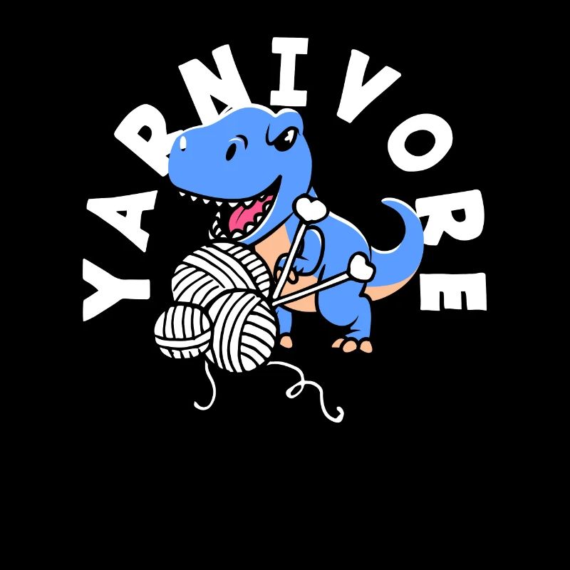 Stricken Dinosaurier Yarnivore Spaß