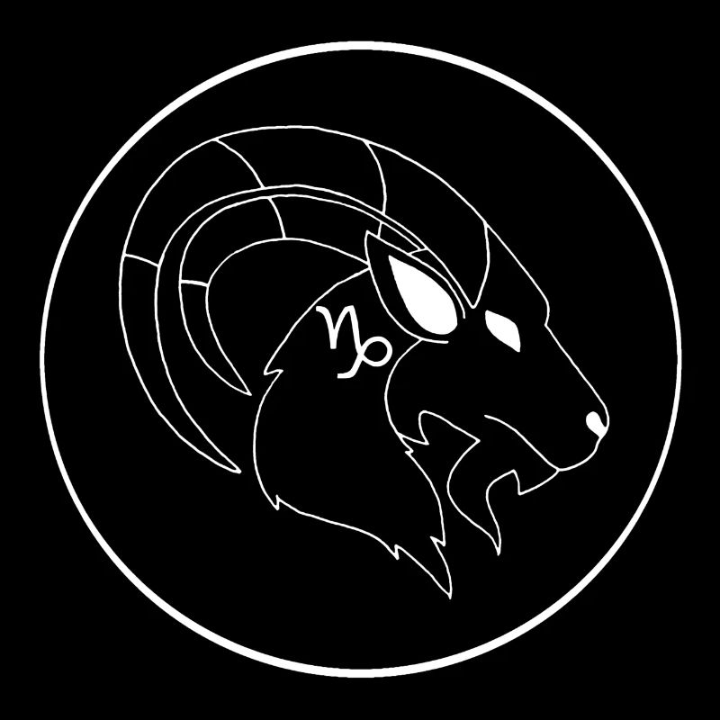 Steinbock Sternzeichen (weiß)