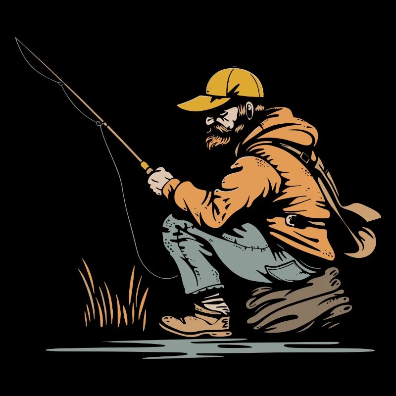 Angler Grafik