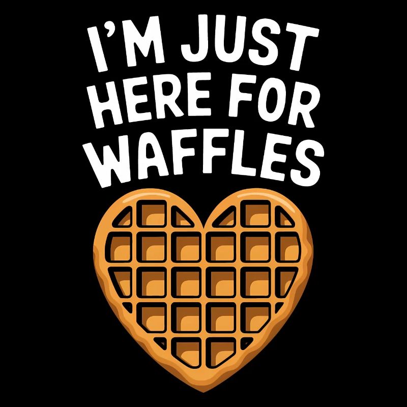 Waffles Saying Dessert Funny Waffles Gift