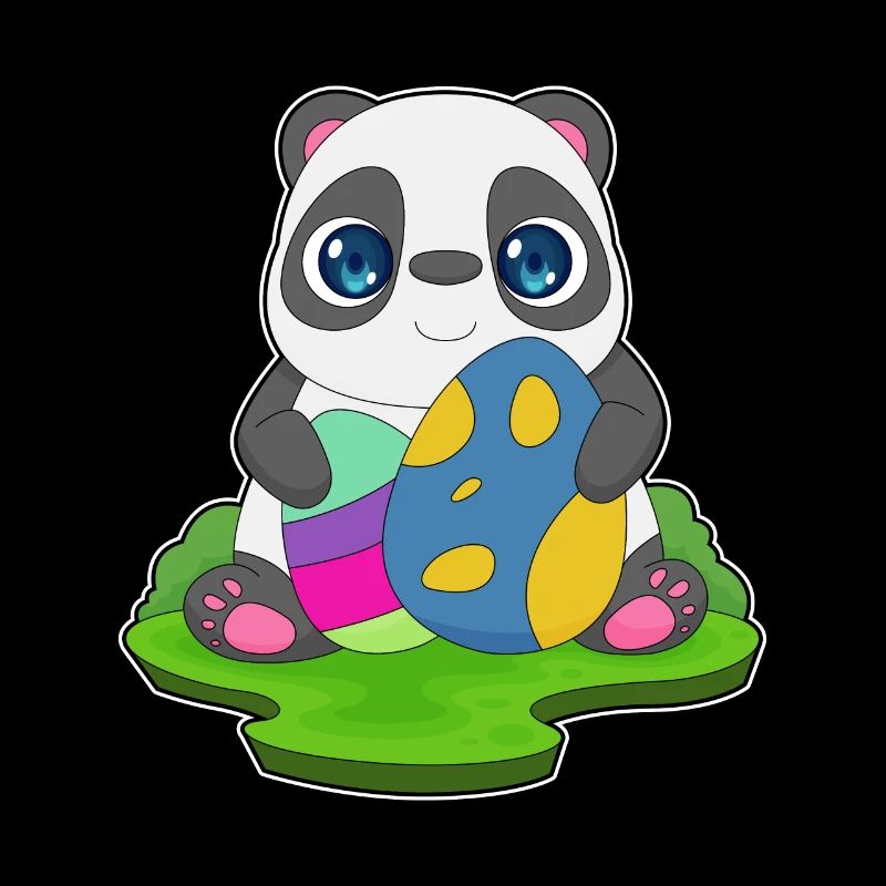Oeufs de Pâques Panda