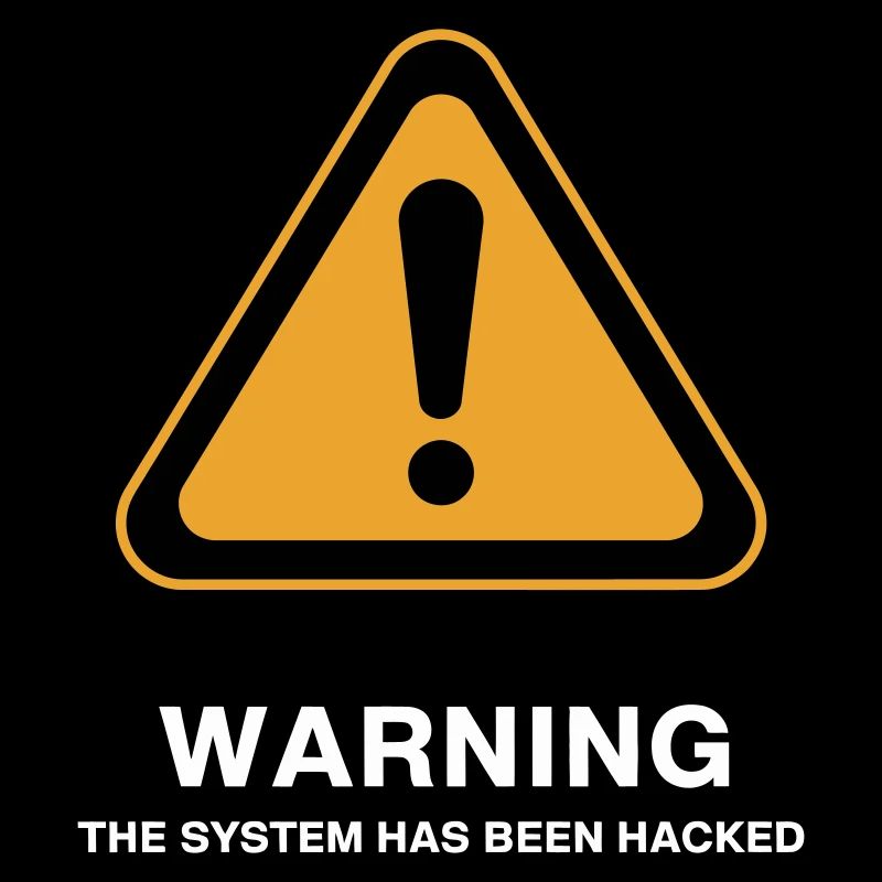 Warnsymbol für gehackte Systeme