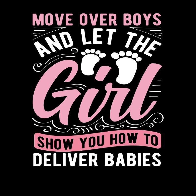 Hebamme Mädchen Zeigt Wie Man Babys Entbindet