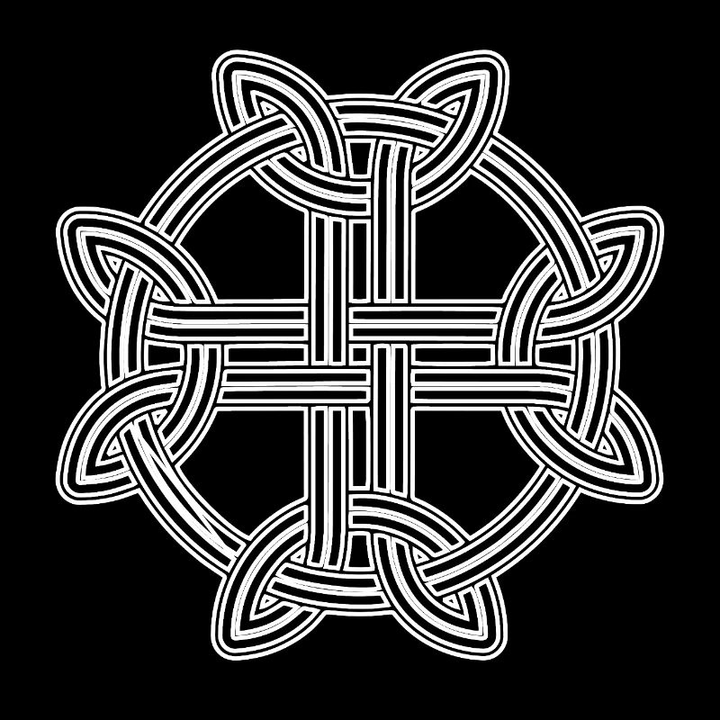 Conception du nœud croix celtique