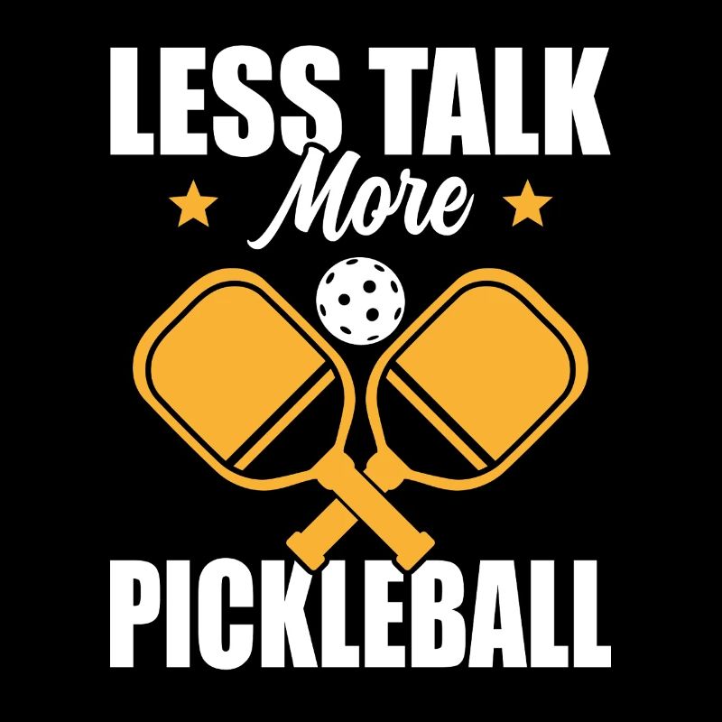 Paddle Ball Player Gift Less Talk Pickleball
