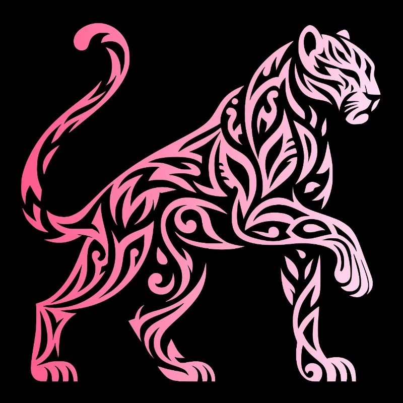 panthere tribal dégradé