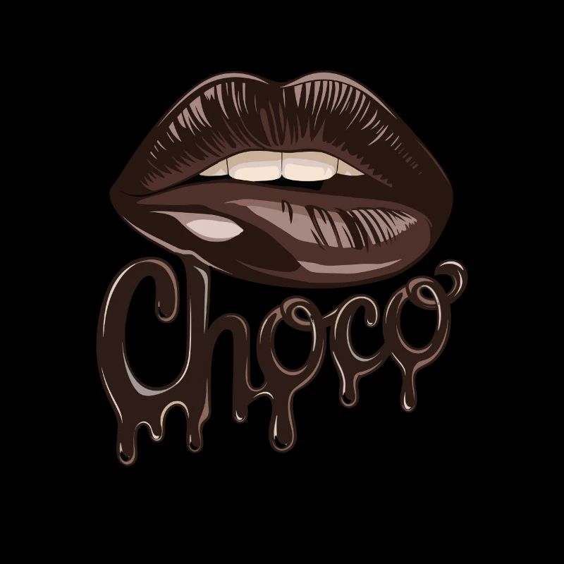 Chocolate Choco Lips Artwork pour