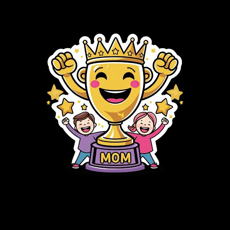 Beste Mama Trophäe – Süßes Muttertagsmotiv