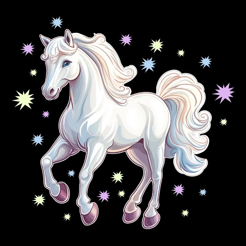 Pferd mit Sternen