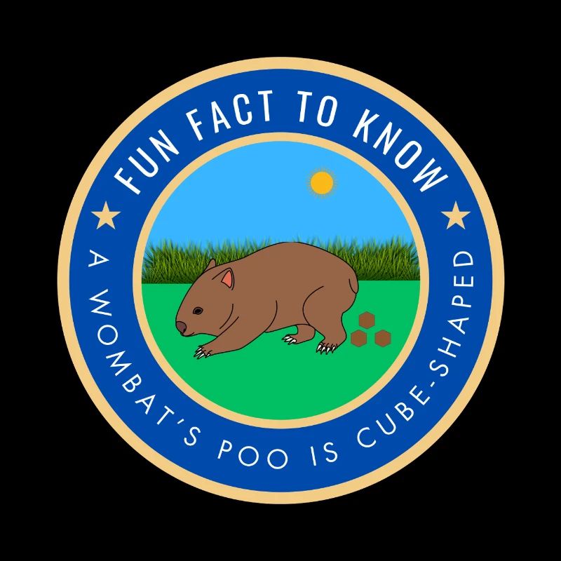 A wombat's poo is cube-shaped