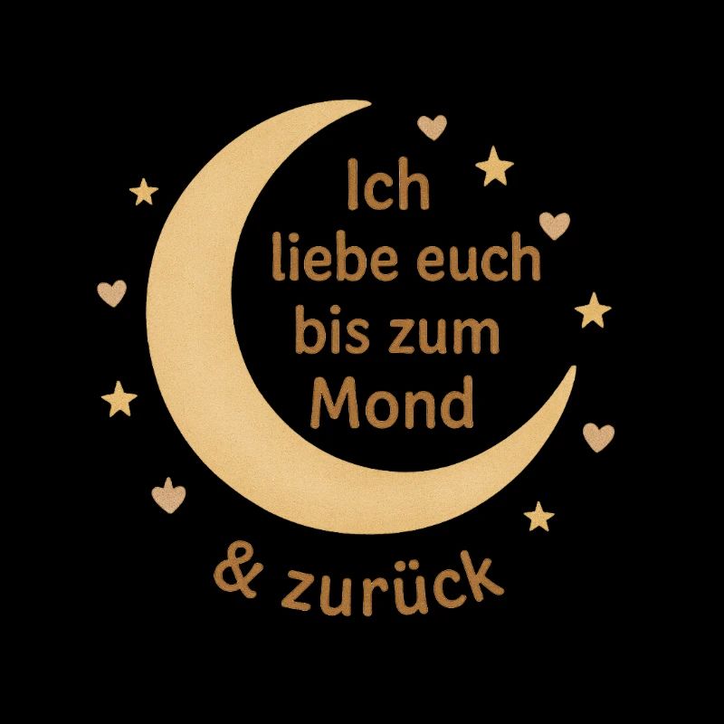 Ich liebe euch bis zum Mond – Boho Design