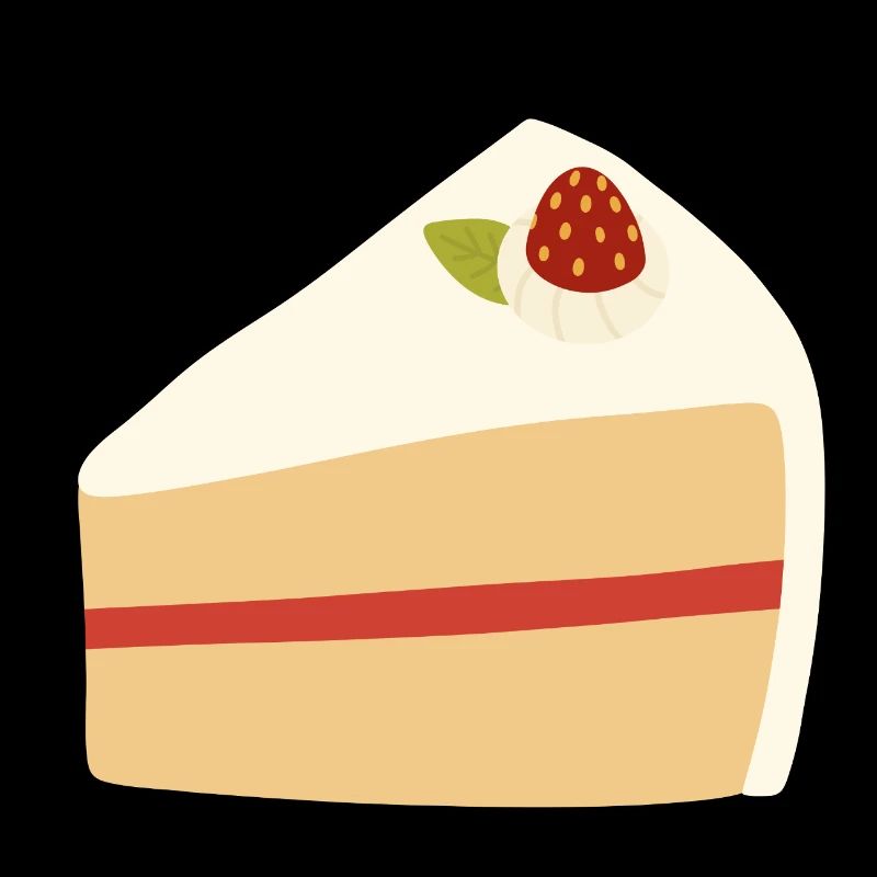 Erdbeer-Sahnetorte Illustration