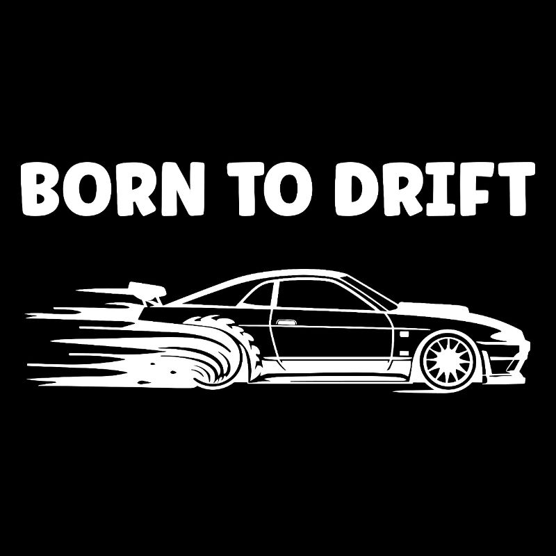 Speeding car and smoke