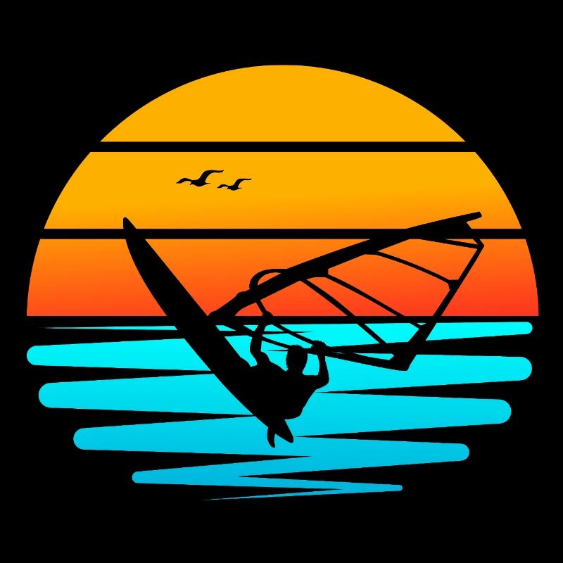 Windsurf au Coucher de Soleil