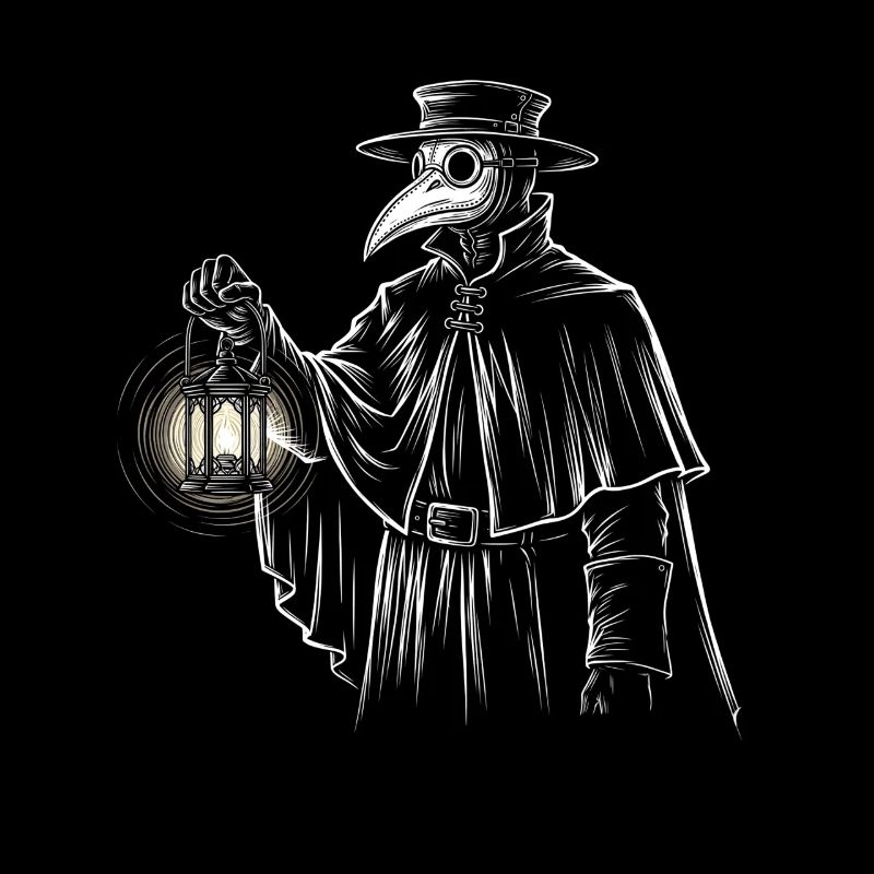 Mystical quack with lantern