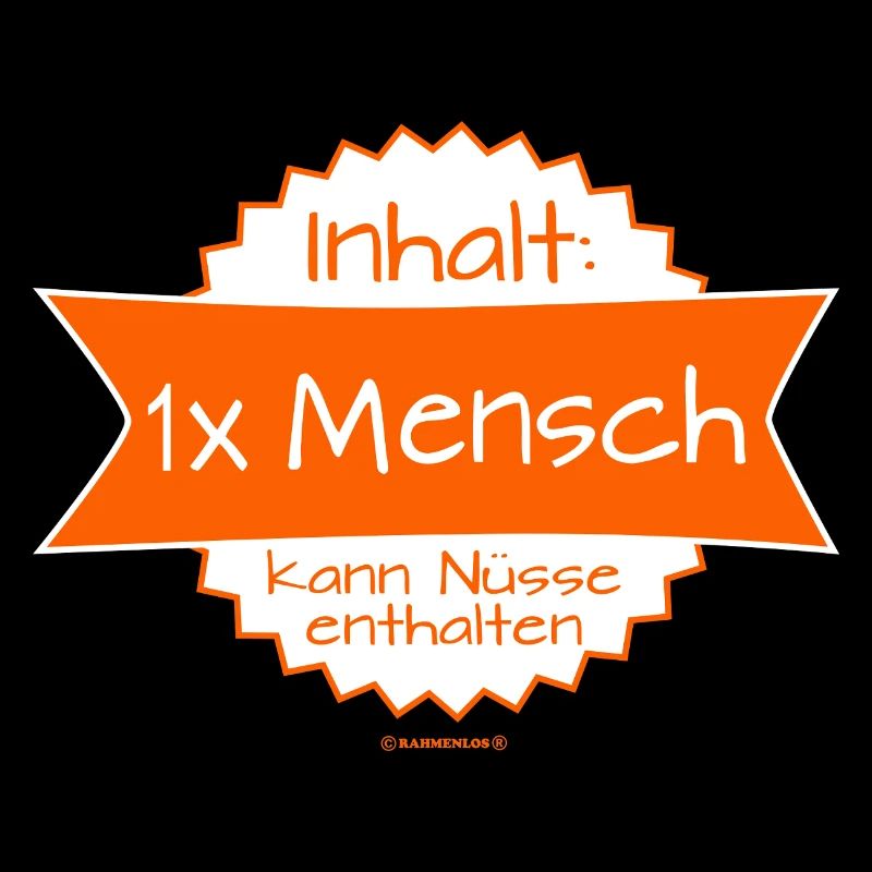 Humoristisches Mensch-Logo mit Botschaft