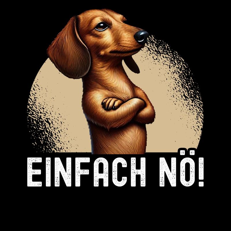 Einfach Nö Dackel Teckel Hund Hunderasse