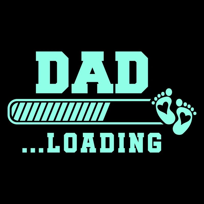 Father-loading with hearts and footprints