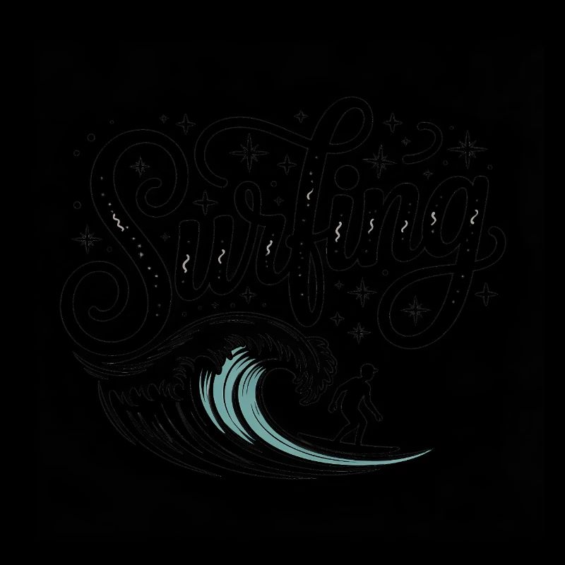 Surf - Logo Cool Surfer