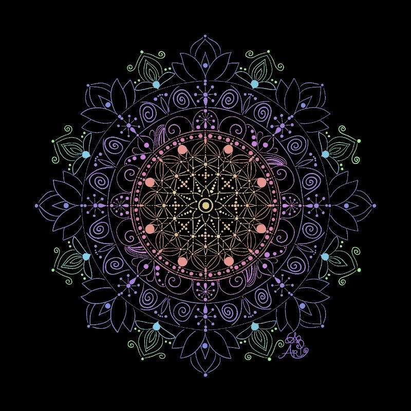 Glowing Mandala Pattern