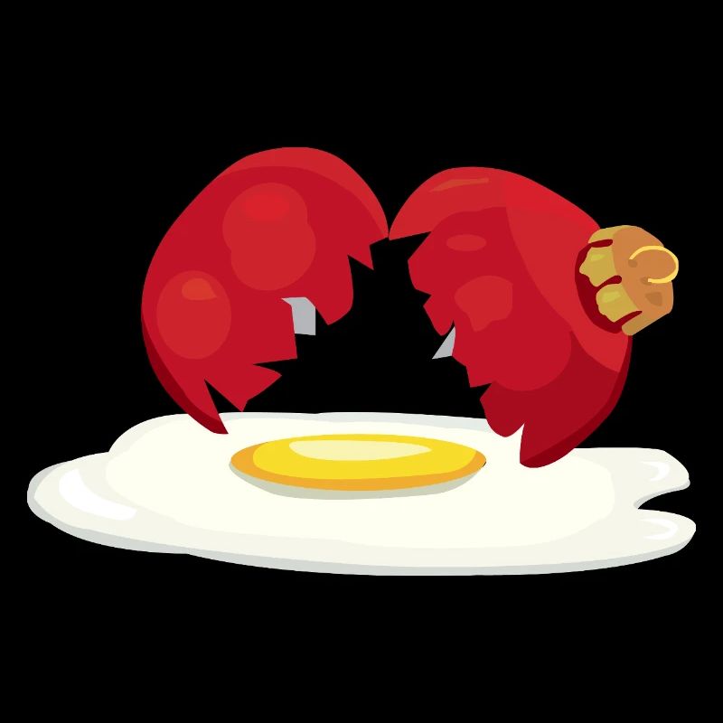 Weihnachtskugel zerbrochenes Ei