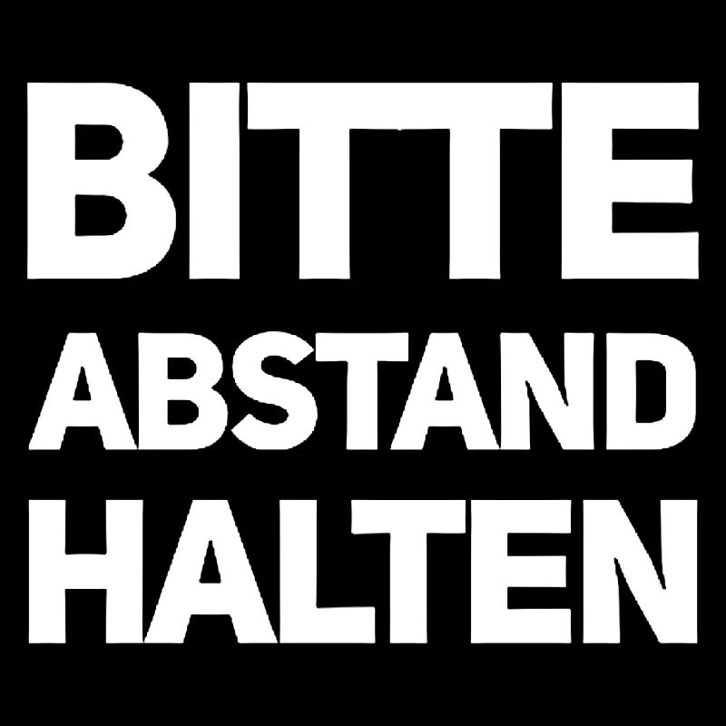 Please keep your distance Corona Crisis Note