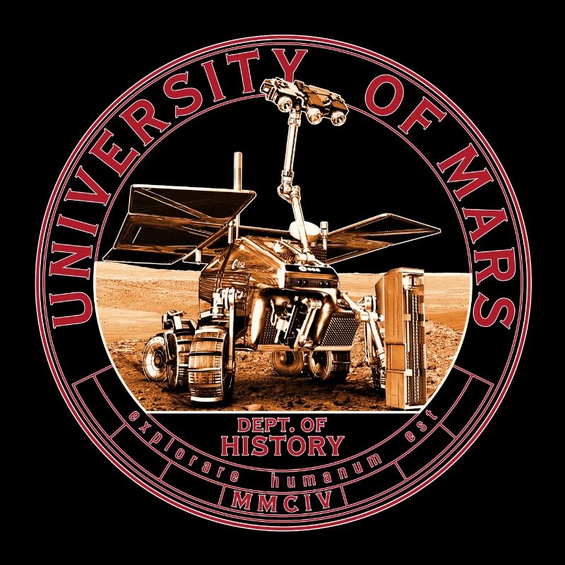 Classic Red Orange Logo Mars University