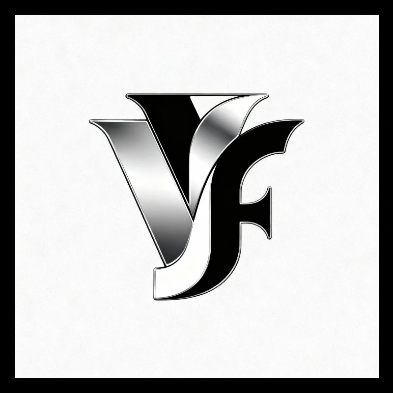 VF Monogramm Metallisch