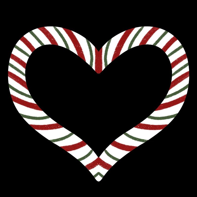 Candy Cane Rayé Coeur