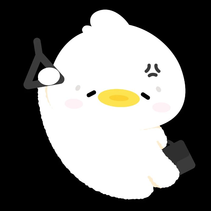 Sleepy Fluffy Duck 