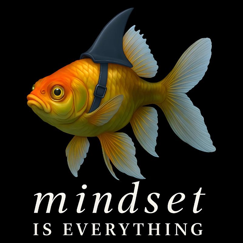Mindset is Everything Goldfish, Motivational 