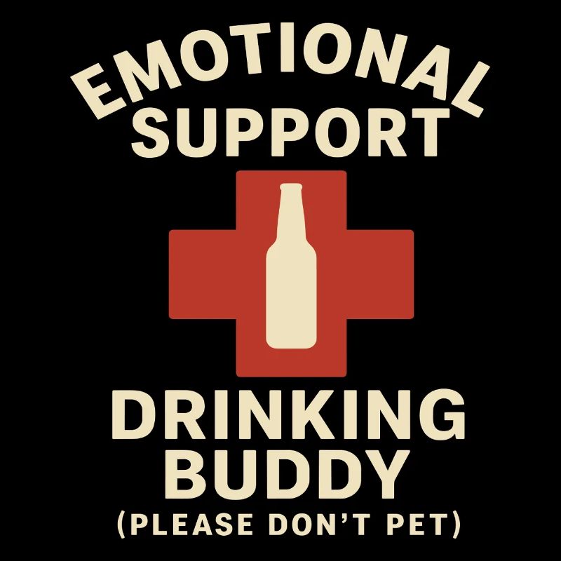 Emotional Support Drinking Buddy Statement