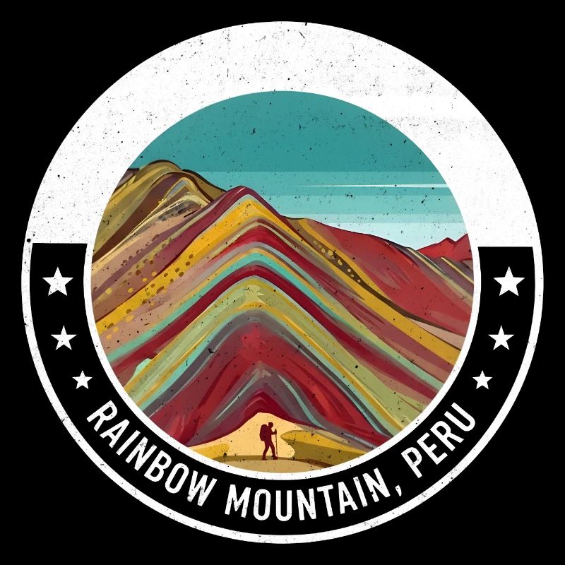 Regenbogenberg Peru Farbexplosion