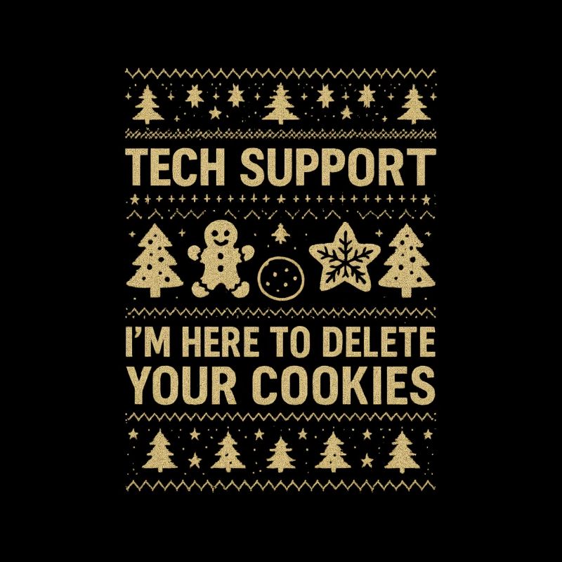 Tech Support I'm Here To Delete Your Cookies