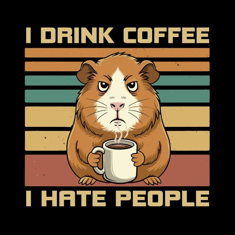 Citation du café du cochon d’Inde Grumpy