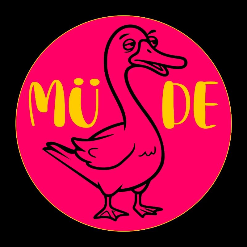 GANS GÄNSE Müde