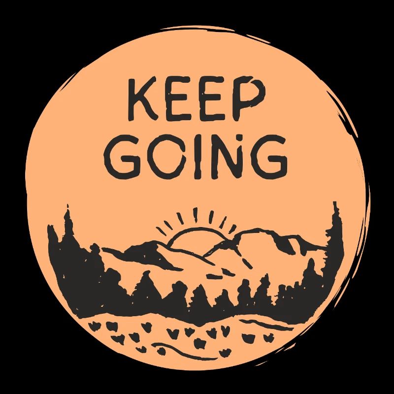 Keep Going / Mountain Scenery Sunrise
