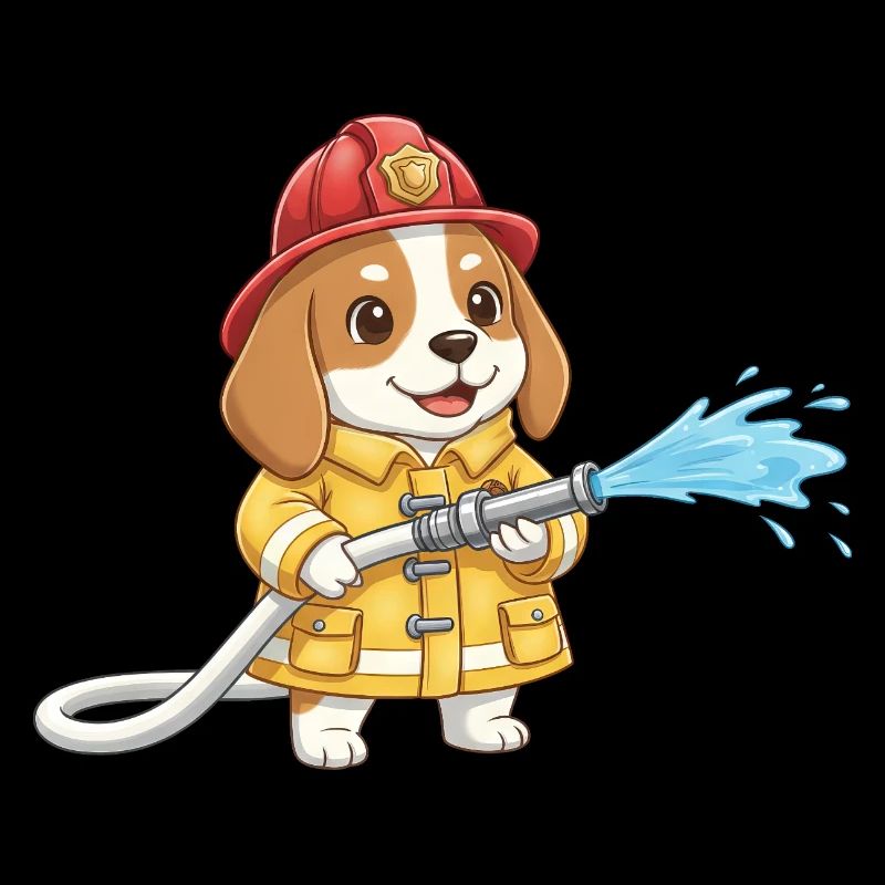 Chien pompier Beagle, pompiers volontaires