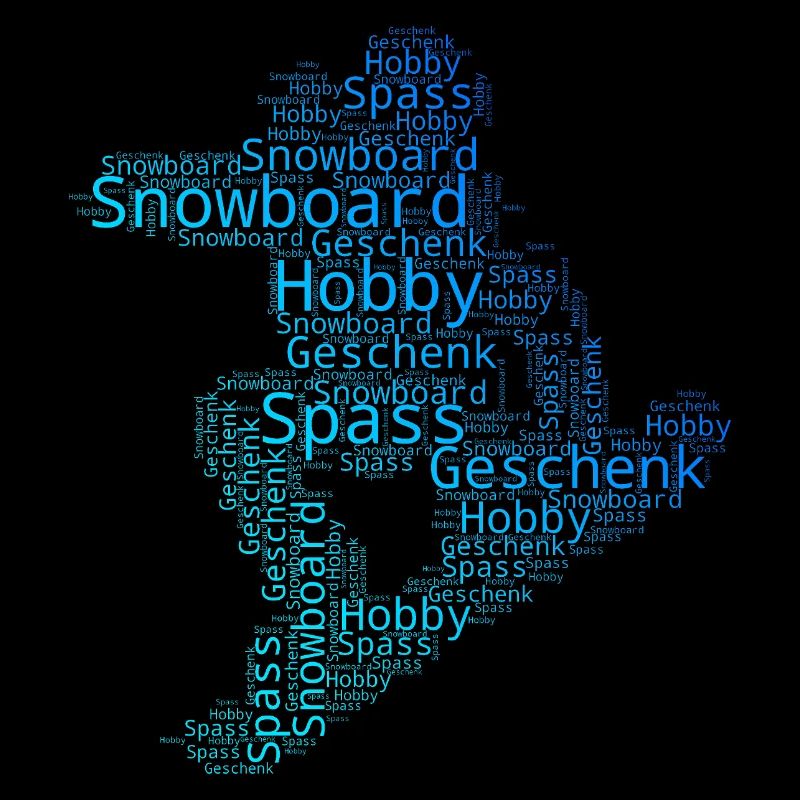 Motif de snowboard amusant