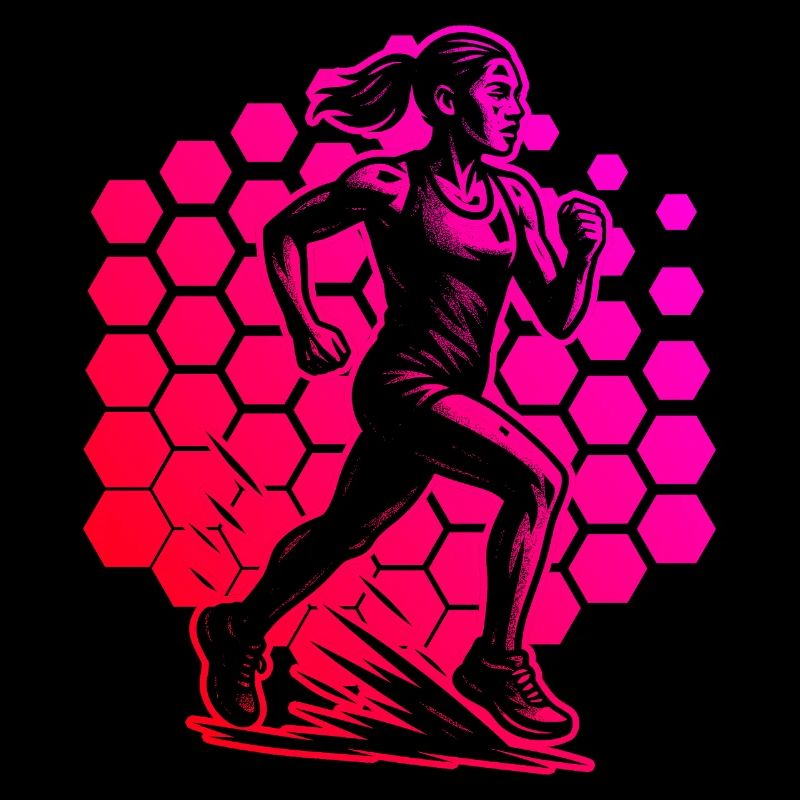 Modernes Running Artwork